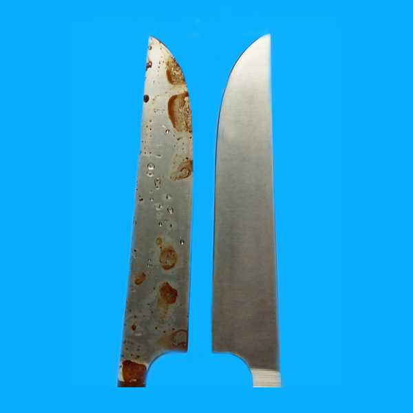 不銹鐵鈍化處理與否鹽霧測試結(jié)果對比